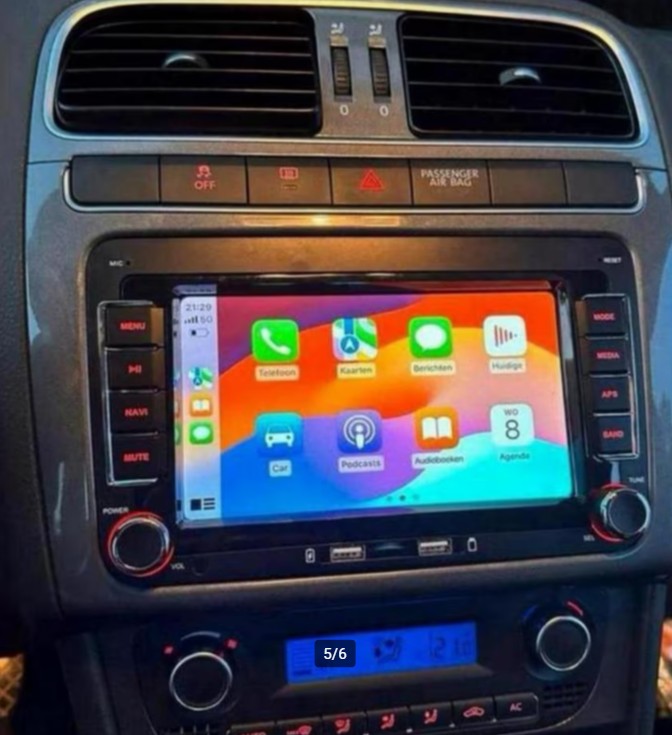CarPlay Autoradio VW, Polo, Golf, Touran, Passat